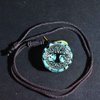 Pendentif Orgonite "Anahata" en Turquoise -  - L'Arbre des Chakras