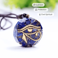 Pendentif Orgonite Oeil d'Horus en Pierres Naturelles -  - L'Arbre des Chakras