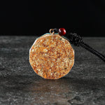 Pendentif Orgonite "Puissance de Métatron" en Obsidienne & Grenat -  - L'Arbre des Chakras