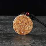 Pendentif Orgonite "Puissance de Métatron" en Obsidienne & Grenat -  - L'Arbre des Chakras