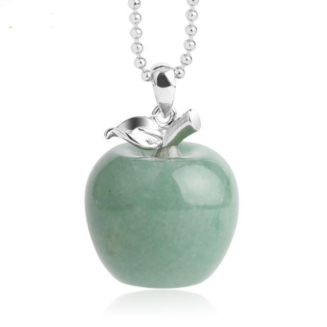 Pendentif "Pomme" en Pierre Naturelle - Aventurine - L'Arbre des Chakras