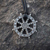 Pendentif "Roue du Dharma" - Argent Antique - L'Arbre des Chakras