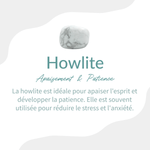 Pendentif "Yin-Yang" en Howlite & Obsidienne Noire -  - L'Arbre des Chakras