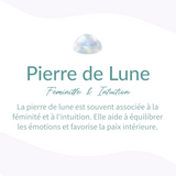 Bague Ajustable "Clarté de l’Âme" en Pierre de Lune - - L'Arbre des Chakras