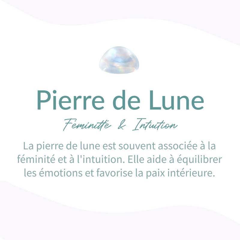 Bracelet &quot;Sensibilité Féminine&quot; en Pierre de Lune -  - L&#39;Arbre des Chakras