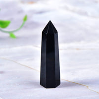 Pointe Protectrice en Obsidienne Noire -  - L'Arbre des Chakras