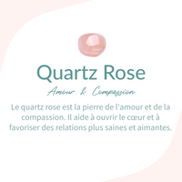 Galet "Amour Inconditionnel" en Quartz Rose -  - L'Arbre des Chakras