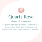 Bague Ajustable "Sérénité Rose" en Quartz Rose - - L'Arbre des Chakras