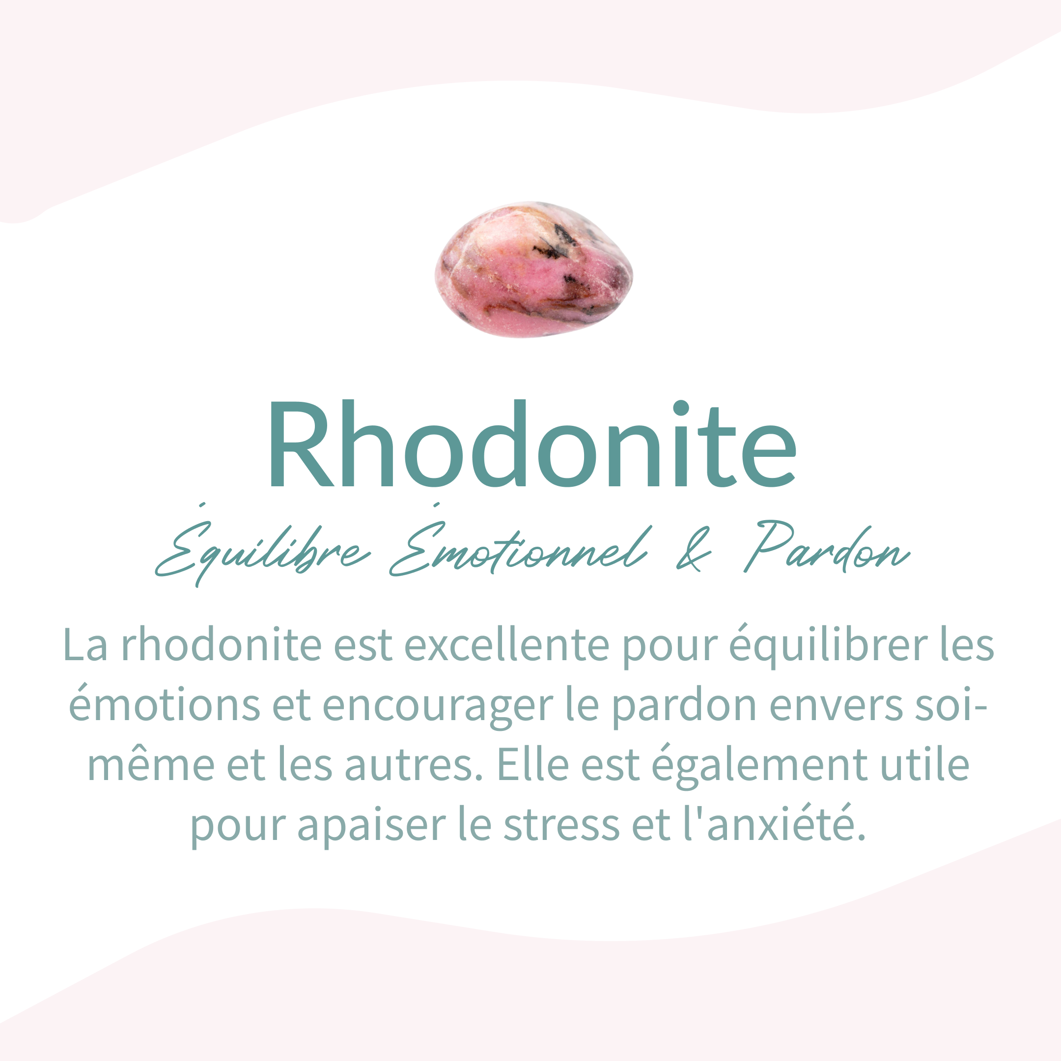 Bracelet "Amour de Soi" en Rhodonite, Quartz Rose & Améthyste -  - L'Arbre des Chakras