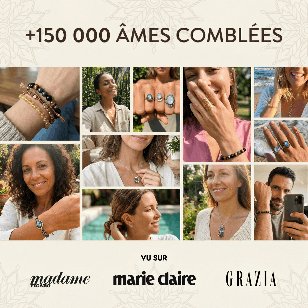 Collier Bohème Chic en Pierres Naturelles - - L'Arbre des Chakras