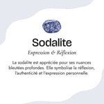 Collier Mala en Sodalite, Œil de Tigre & Onyx Noir - - L'Arbre des Chakras