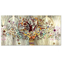 Toile Arbre de Vie - Art Moderne - 30x60cm - L'Arbre des Chakras