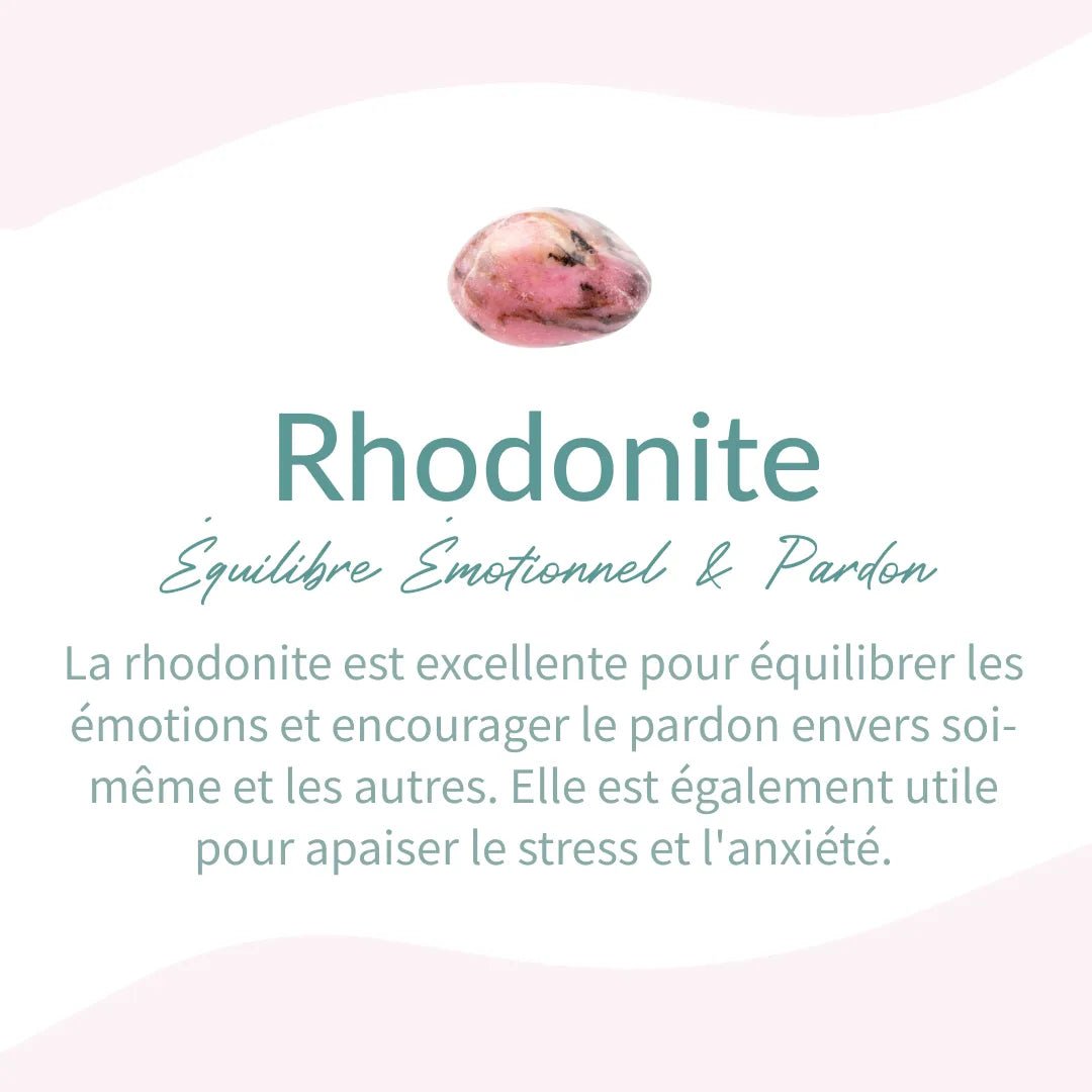 Collier "Éclat de Sérénité" en Rhodonite, Améthyste & Perles d'eau Douce - - L'Arbre des Chakras