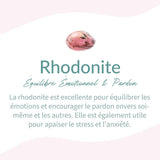 Collier "Éclat de Sérénité" en Rhodonite, Améthyste & Perles d'eau Douce - - L'Arbre des Chakras
