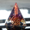 Orgonite &quot;Protection Céleste&quot; en Obsidienne &amp; Améthyste -  - L&#39;Arbre des Chakras