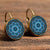 Boucles d'Oreilles Lotus Bleu - Bronze - L'Arbre des Chakras
