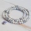 Bracelet Mala "Bien-être Féminin" en Howlite -  - L'Arbre des Chakras