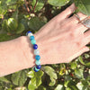 Bracelet &quot;Océan&quot; en Amazonite, Lapis Lazuli &amp; Apatite -  - L&#39;Arbre des Chakras