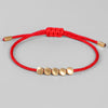 Bracelets Bouddhistes &quot;Porte-Bonheur&quot; Rouge &amp; Noir avec Perles en Cuivre -  - L&#39;Arbre des Chakras