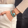 Bracelet Wrap &quot;Énergie Apaisante&quot; en Turquoise -  - L&#39;Arbre des Chakras