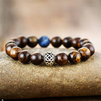 Bracelet "Zen" en Bronzite & Sodalite - Femme 18cm - L'Arbre des Chakras