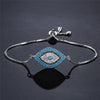 Bracelet Œil Bleu - Protection du Mauvais Œil - Argent - L&#39;Arbre des Chakras