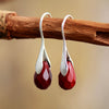 Boucles d’Oreilles Pendantes en Jaspe Rouge -  - L'Arbre des Chakras