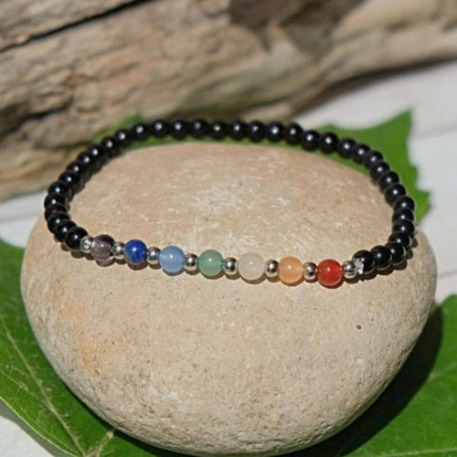 Bracelet Fin "Chakras" - 17cm - L'Arbre des Chakras