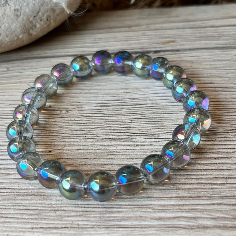 Bracelet &quot;Énergie Céleste&quot; en Aqua Aura -  - L&#39;Arbre des Chakras