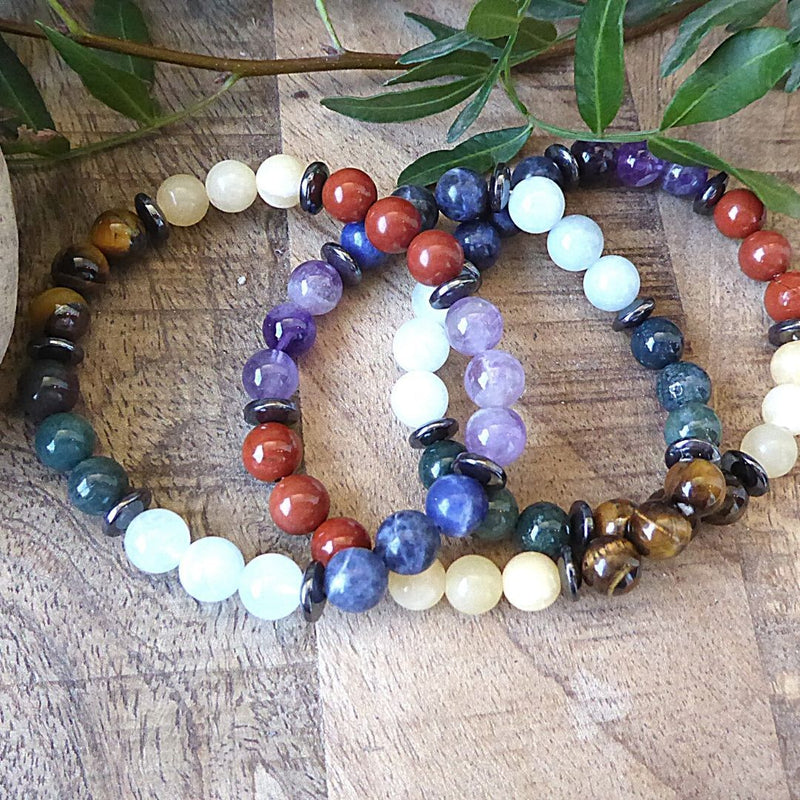 Bracelet Premium &quot;Harmonisation des 7 Chakras&quot; -  - L&#39;Arbre des Chakras