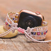 Bracelet Wrap Apple Watch en Pierre de Soleil -  - L&#39;Arbre des Chakras