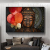 Toile Portrait Bouddha Bronze - 40x60cm - L&#39;Arbre des Chakras