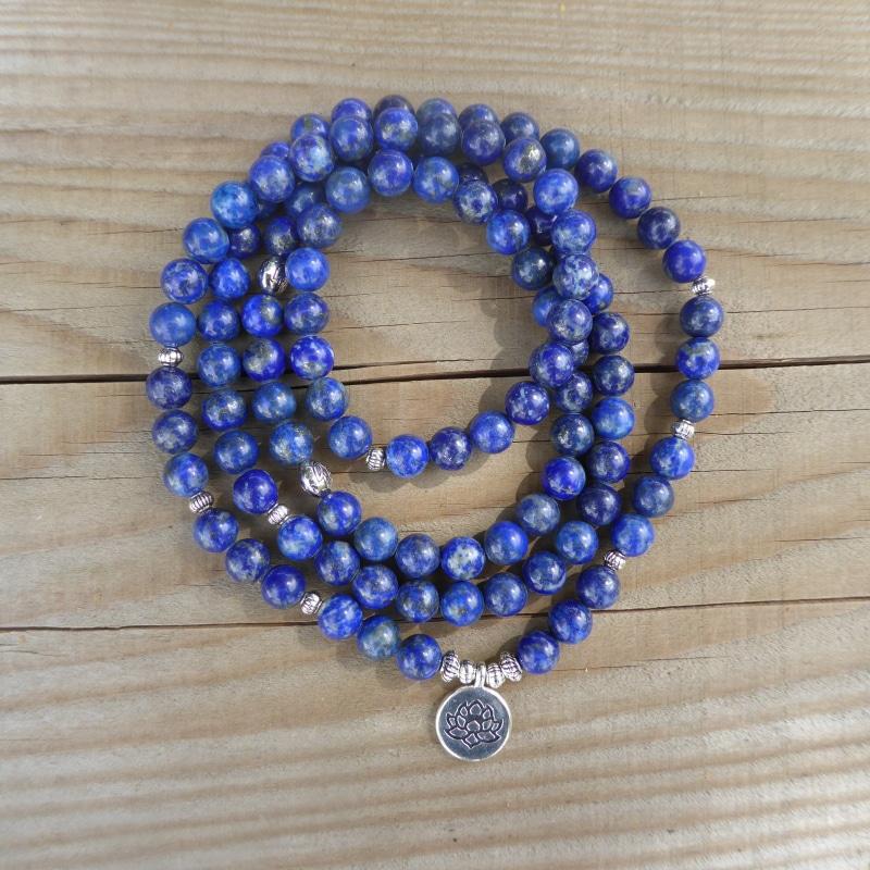 Bracelet Mala "Amitié" en Lapis Lazuli -  - L'Arbre des Chakras