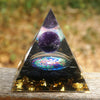 Orgonite &quot;Haniel&quot; en Obsidienne &amp; Améthyste -  - L&#39;Arbre des Chakras