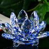 Fleur de Lotus en Cristal - 80mm / Bleu - L&#39;Arbre des Chakras