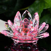 Fleur de Lotus en Cristal - 80mm / Rose - L&#39;Arbre des Chakras